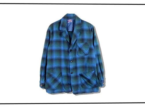 Pendleton wool ombre　Check tailored Jacket